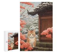 Jigsaw Puzzles for Adults1000 PCS Snow Cat Painting Puzzle for Adults DIY Toys Staycation Kill Time Fun at Home Activities, 1000 PCS