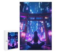 Jigsaw Puzzles for Adults1000 PCS Soul of Future Zen City Jigsaw for Adults Brain Teaser Game Pattern Assembly Unique Birthday And Gifts 1000 PCS