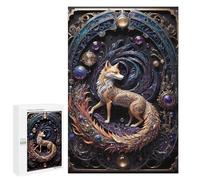 Jigsaw Puzzles for Adults1000 PCS Steampunk Red Fox Art Deco Teenagers Puzzles Relaxing Games For Family Fun Fun Activities at Home 1000 PCS
