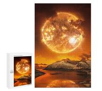 Jigsaw Puzzles for Adults1000 PCS Sun Over Snowy Mountains Puzzle for Adults Fun Games Wall Decoration Deal As Gifts for The Whole Family 1000 PCS