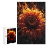 Jigsaw Puzzles for Adults1000 PCS Sunflower Flames Embers Jigsaws for Adults DIY Toys Wall Art Unique Birthday And Xmas Gifts 1000 PCS