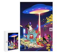 Jigsaw Puzzles for Adults1000 PCS Synthwave Ukiyoe 2 Adult Jigsaw Puzzle Family Games Difficult Challenge Fun Activities at Home 1000 PCS