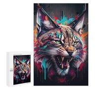 Jigsaw Puzzles for Adults1000 PCS The Honesty Lynx Puzzle for Adults Fun Games Wall Decoration Deal As Gifts for The Whole Family 1000 PCS