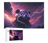 Jigsaw Puzzles for Adults1000 PCS Thundering Panda Storm -3 Jigsaw for Adults Family Games But Fun And Humorous Help The Brain Exercise 1000 PCS