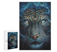 Jigsaw Puzzles for Adults1000 PCS Tiger Magical World Adult Puzzles Brain Teaser Game Home Decoration Help The Brain Exercise 1000 PCS