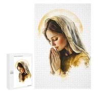 Jigsaw Puzzles for Adults1000 PCS Virgin Mary Painting Puzzle for Adults Fun Games Wall Decoration Deal As Gifts for The Whole Family 1000 PCS