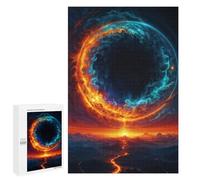 Jigsaw Puzzles for Adults1000 PCS Volcanic Black Hole in Sky Adult Jigsaw Puzzle Family Games Difficult Challenge Fun Activities at Home 1000 PCS