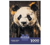 Jigsaw Puzzles for Adults1000 Piece Abstract Panda Art Adult Jigsaw Puzzle Hands-on Game Presents for Women for Birthday, Chrismas 38x26cm/1000pcs
