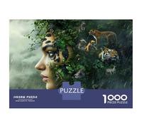 Jigsaw Puzzles for Adults1000 Piece Amazon Rainforest Wildlife Adult Jigsaw Puzzle Relaxing Games Staycation Kill Time for Birthday, Chrismas 38x26cm/1000pcs