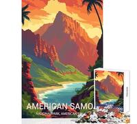 Jigsaw Puzzles for Adults1000 Piece American Samoa Cozy Family Gathering Enjoyment Unique Christmas Celebration Present (50x75cm)