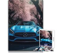 Jigsaw Puzzles for Adults1000 Piece AMG GT Sakura Forest Brainteaser Family Games A Work of Art Secret Santa Gifts Size 50x75cm