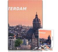Jigsaw Puzzles for Adults1000 Piece Amsterdam Brainteaser Family Games A Work of Art Secret Santa Gifts Size 38x52cm