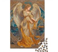 Jigsaw Puzzles for Adults1000 Piece Angel Holding Scales of Justice Jigsaw for Adults Hands-on Game Wall Decoration for Birthday, Chrismas 38x26cm/1000pcs