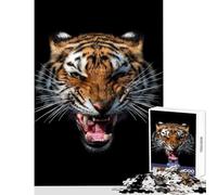 Jigsaw Puzzles for Adults1000 Piece Angry Tiger Portrait Puzzle For Teenagers Difficult Challenge Educational Challenge Great Gifts for Gaming (50x75cm)