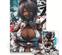 Jigsaw Puzzles for Adults1000 Piece Anime Ninja Girl with Wolf Ears, Educational Game, Challenging To Complete, Challenging Game Gifts 50x75cm