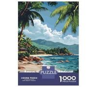 Jigsaw Puzzles for Adults1000 Piece Anse Source DArgent Beach Adult Jigsaw Puzzle DIY Toys But Fun And Humorous Unique Birthday And Gifts 38x26cm/1000pcs