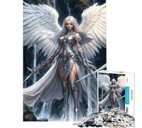 Jigsaw Puzzles for Adults1000 Piece Archangel Princess Challenging To Complete Difficult Hard Hands-on Game Suitable for People Aged 14 And Above (38X26CM)