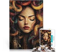 Jigsaw Puzzles for Adults1000 Piece Artistic painting Medusa Made of wood for age 14+ For family fun Birthday gift, gifts, wall art。size:50x75cm/19.68x29.52inch
