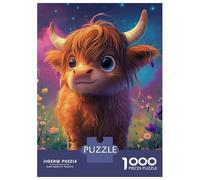 Jigsaw Puzzles for Adults1000 Piece Baby Highland Cow Adult Jigsaw Puzzle Hands-on Game Presents for Women for Birthday, Chrismas 70x50cm/1000pcs