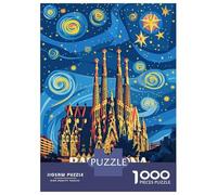 Jigsaw Puzzles for Adults1000 Piece Barcelona Spain Travel Adult Jigsaw Puzzle Hands-on Game Presents for Women for Birthday, Chrismas 52x38cm/1000pcs