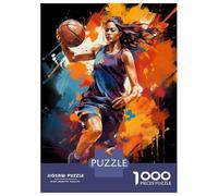 Jigsaw Puzzles for Adults1000 Piece Basketball Player Art Print Jigsaw for Adults Hands-on Game Wall Decoration for Birthday, Chrismas 70x50cm/1000pcs