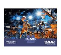 Jigsaw Puzzles for Adults1000 Piece Basketball Player Dunks Ball Adult Jigsaw Puzzle Relaxing Games Staycation Kill Time for Birthday, Chrismas 38x26cm/1000pcs