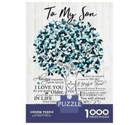 Jigsaw Puzzles for Adults1000 Piece Beloved Tree to My Son Adult Jigsaw Puzzle Brain Teaser Game For Family Fun Stress Reduction Gifts 38x26cm/1000pcs