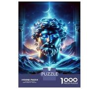 Jigsaw Puzzles for Adults1000 Piece Blue God Statue Decor Jigsaw for Adults Anti-Stress Toys A Work of Art for Birthday, Chrismas 38x26cm/1000pcs