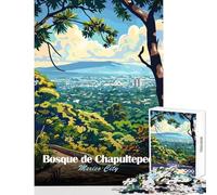 Jigsaw Puzzles for Adults1000 Piece Bosque De Chapultepec, Mexico City Educational Games For Family Fun Home Decoration Toys Fun Activities at Home (38x52cm)