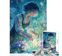 Jigsaw Puzzles for Adults1000 Piece Botanist Glowing Jar Jigsaw Puzzle 1000 Impossible Game Birthday Gifts Staycation Kill Time (38x52cm)