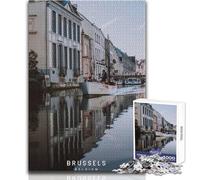 Jigsaw Puzzles for Adults1000 Piece Brussels Educational Game Birthday Present Secret Santa Gifts Size 38x26cm
