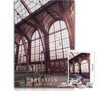 Jigsaw Puzzles for Adults1000 Piece Brussels Educational Game Birthday Present Secret Santa Gifts Size 38x26cm