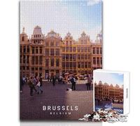 Jigsaw Puzzles for Adults1000 Piece Brussels Educational Game Birthday Present Secret Santa Gifts Size 50x75cm