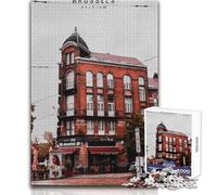 Jigsaw Puzzles for Adults1000 Piece Brussels Educational Game Birthday Present Secret Santa Gifts Size 38x26cm