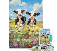 Jigsaw Puzzles for Adults1000 Piece Calfs in Bloom Jigsaw Puzzle 1000 Impossible Game Birthday Gifts Staycation Kill Time (Size 38x52cm)