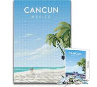 Jigsaw Puzzles for Adults1000 Piece Cancun Educational Game Birthday Present Secret Santa Gifts Size 50x75cm