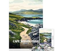 Jigsaw Puzzles for Adults1000 Piece Cape Wrath Trail Scotland Landscape Art Cozy Family Gathering Enjoyment Unique Christmas Celebration Present (38x52cm)