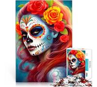 Jigsaw Puzzles for Adults1000 Piece “Carnival Girl” Made of cardboard,for age 14 years and over Stress Reliever Difficult Challenge gifts for friends and family。size:38x52cm/14.96x20.47inch