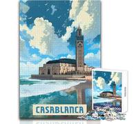 Jigsaw Puzzles for Adults1000 Piece Casablanca Educational Game Birthday Present Secret Santa Gifts Size 38x26cm