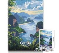 Jigsaw Puzzles for Adults1000 Piece Cat Ba National Park, Vietnam Educational Game Birthday Present Secret Santa Gifts Size 50x75cm