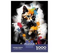 Jigsaw Puzzles for Adults1000 Piece Cat Chess Master Adult Jigsaw Puzzle Hands-on Game Presents for Women for Birthday, Chrismas 38x26cm/1000pcs