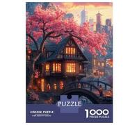 Jigsaw Puzzles for Adults1000 Piece Charming Fairy Tale Village Jigsaw for Adults Hands-on Game Wall Decoration for Birthday, Chrismas 70x50cm/1000pcs