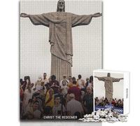Jigsaw Puzzles for Adults1000 Piece Christ The Redeemer Educational Game Birthday Present Secret Santa Gifts Size 38x52cm