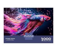 Jigsaw Puzzles for Adults1000 Piece Colorful Betta Fish Decor Adult Jigsaw Puzzle Relaxing Games Staycation Kill Time for Birthday, Chrismas 38x26cm/1000pcs