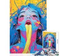 Jigsaw Puzzles for Adults1000 Piece Colorful Chaos Educational Game Tough Challenge Toy Wall Decor Fun Activities at Home (75X50CM)