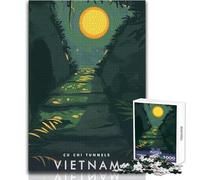 Jigsaw Puzzles for Adults1000 Piece Cu Chi Tunnels Vietnam Educational Game Birthday Present Secret Santa Gifts Size 38x52cm