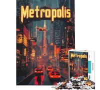Jigsaw Puzzles for Adults1000 Piece Cyberpunk Metropolis Adult Jigsaw Relax Games Stress Reliever Deal As Gifts for The Whole Family (Size 38x26cm)