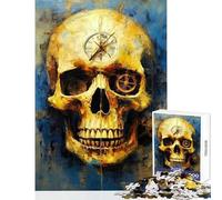 Jigsaw Puzzles for Adults1000 Piece Dada Skull One Jigsaw Puzzle 1000 Impossible Game Birthday Gifts Staycation Kill Time (50x75cm)