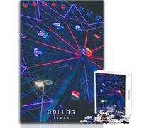 Jigsaw Puzzles for Adults1000 Piece Dallas Educational Game Birthday Present Secret Santa Gifts Size 38x26cm