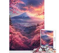 Jigsaw Puzzles for Adults1000 Piece Dawn at Fuji Jigsaw Puzzle 1000 Impossible Game Birthday Gifts Staycation Kill Time (50x75cm)